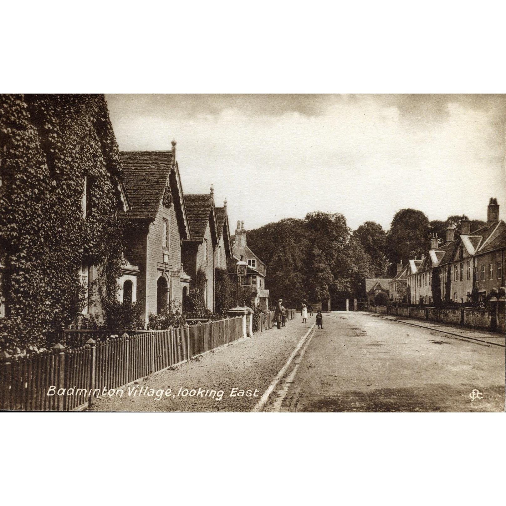 Cotswold Publishing Co. Postcard 'Badminton Village, looking East'