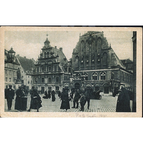 Postcard 'Aus dem eroberten Riga'