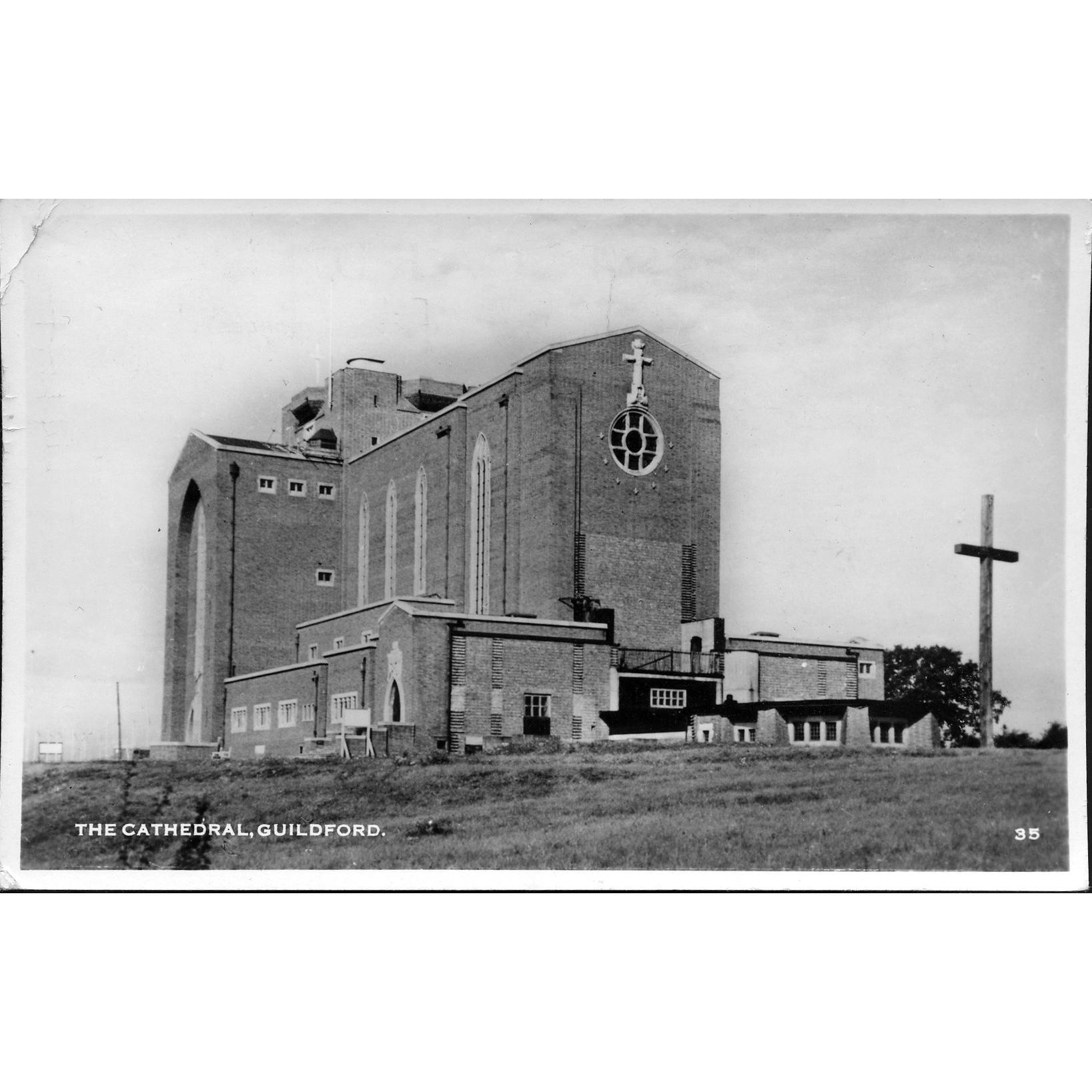 Real Photograph Postcard 'The Cathedral, Guildford'