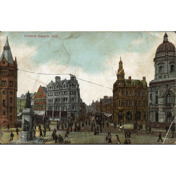 Postcard 'Victoria Square, Hull'