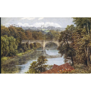 Salmon Series Artist Signed A.R. Quinton Postcard 'Prebends Bridge Durham'