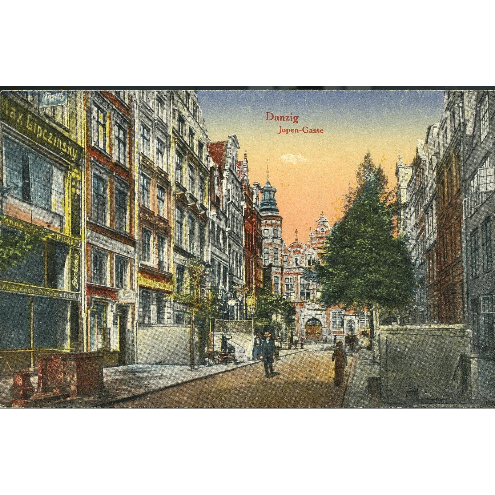 Colour Postcard 'Danzig. Jopen-Gasse'