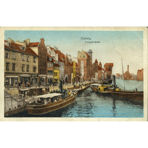 Colour Postcard 'Danzig, Langebrucke'