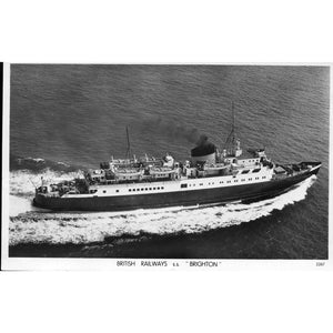 Skyfotos 'Ships Series' Real Photograph Postcard 'British Railways S.S. "Brighton"'