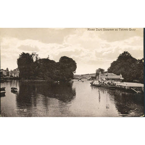 Valentine's Series Postcard 'River Dart Steamer at Totnes Quay'