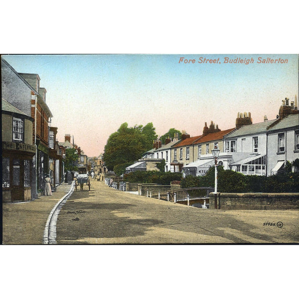 Valentine's Series Postcard 'Fore Street, Budleigh, Salterton'