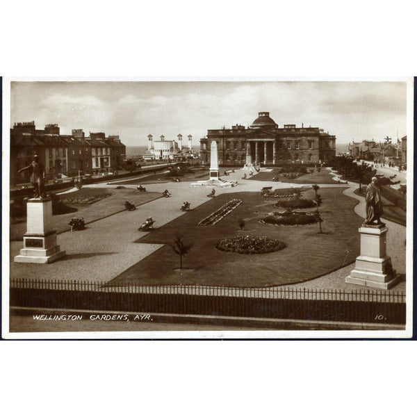 Real Photograph Postcard 'Wellington Gardens, Ayr'