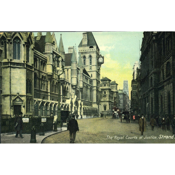 Postcard 'The Royal Courts of Justice, Strand'