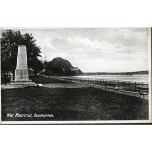 Postcard 'War Memorial, Dumbarton'