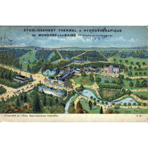 LD Postcard 'Establissement Thermal & Hydrotherapique de Mondorf-les-Bains'