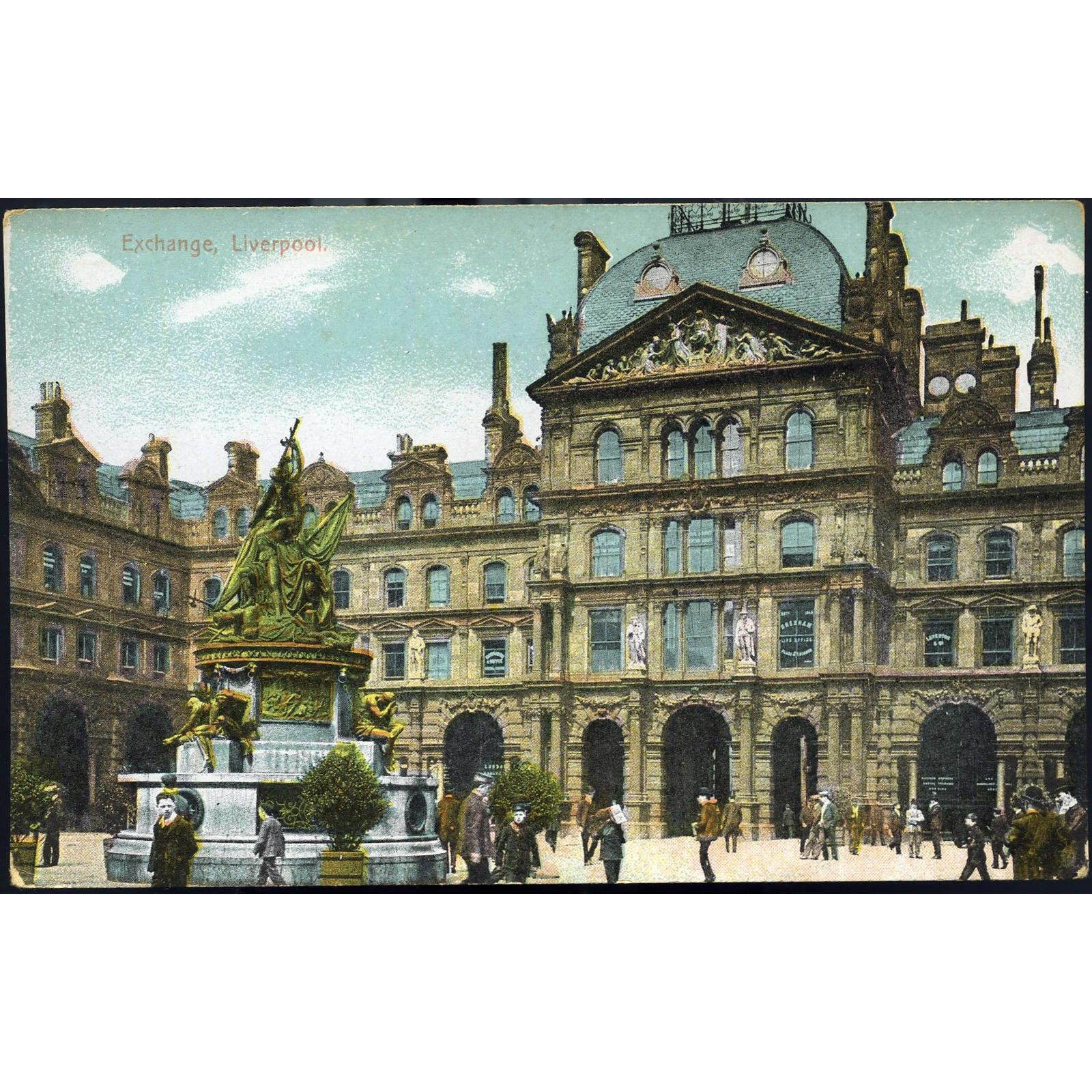 Postcard 'Exchange, Liverpool'