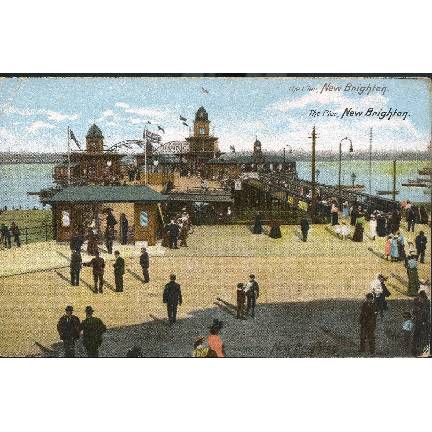 BR Ltd Postcard 'The Pier, New Brighton'