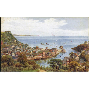 Salmon Series A. R. Quinton Postcard 'Looe, From the Downs'