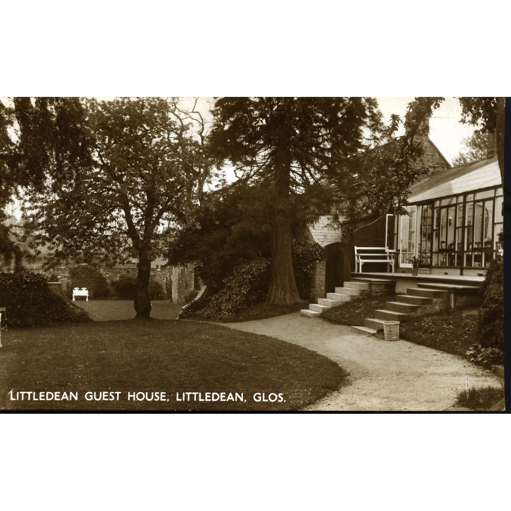 Real Photograph Postcard 'Littledean Guest House, Littledean, Glos.'