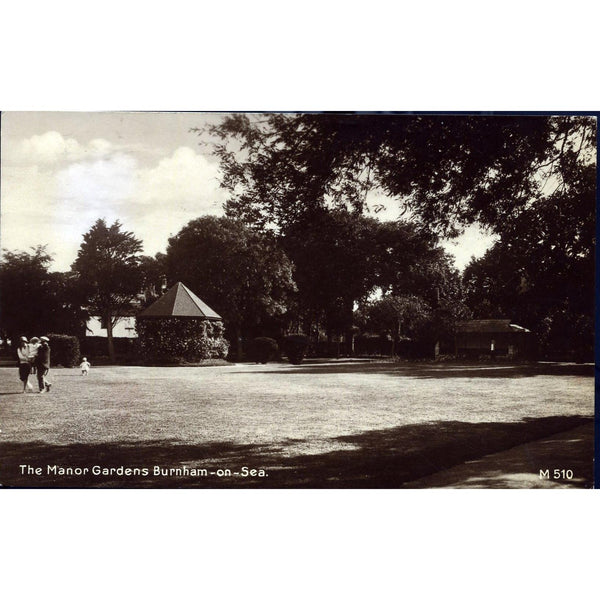 Real Photograph Postcard 'The Manor Gardens, Burnham-on-Sea'