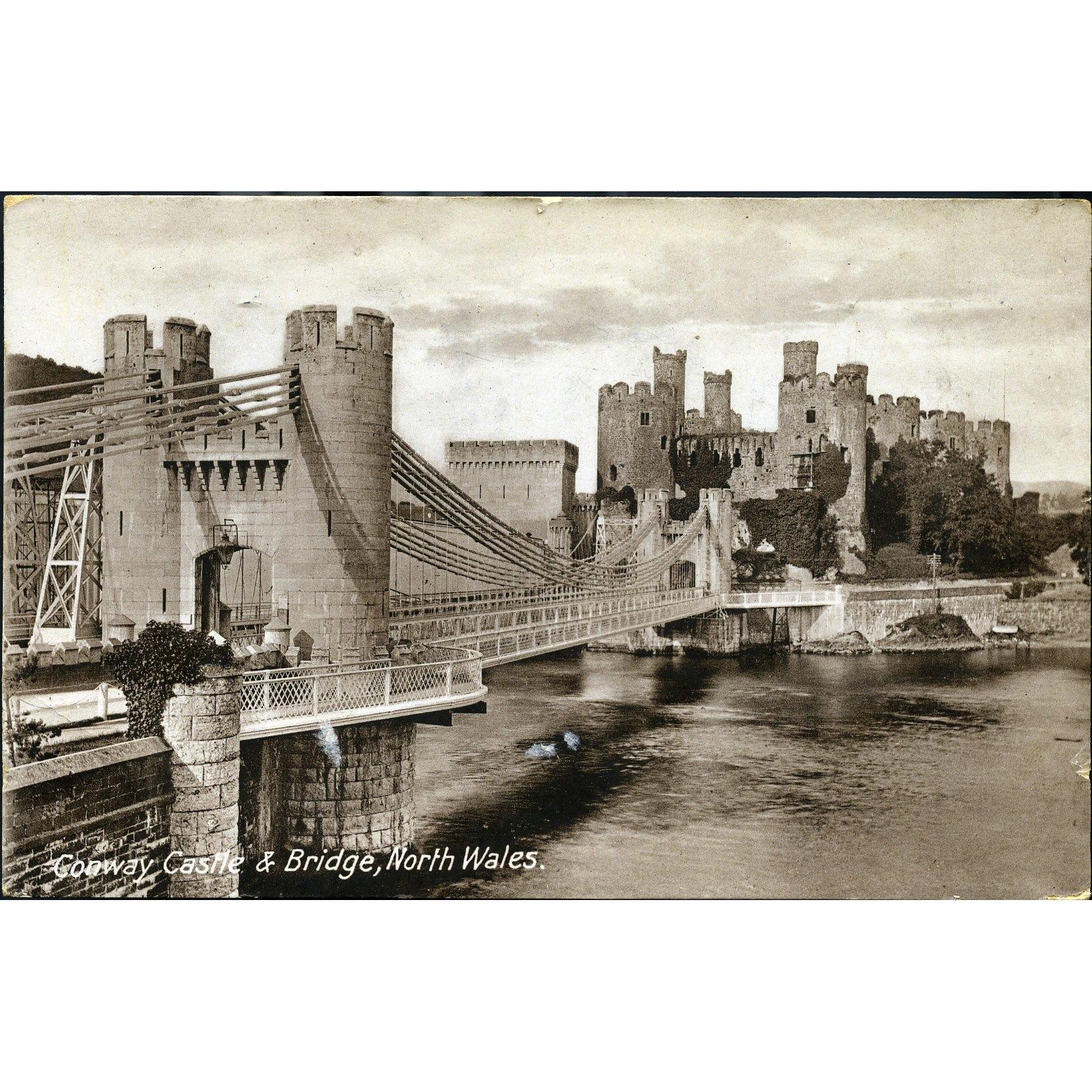 R.B. Ltd Postcard 'Conway Castle & Bridge, North Wales'