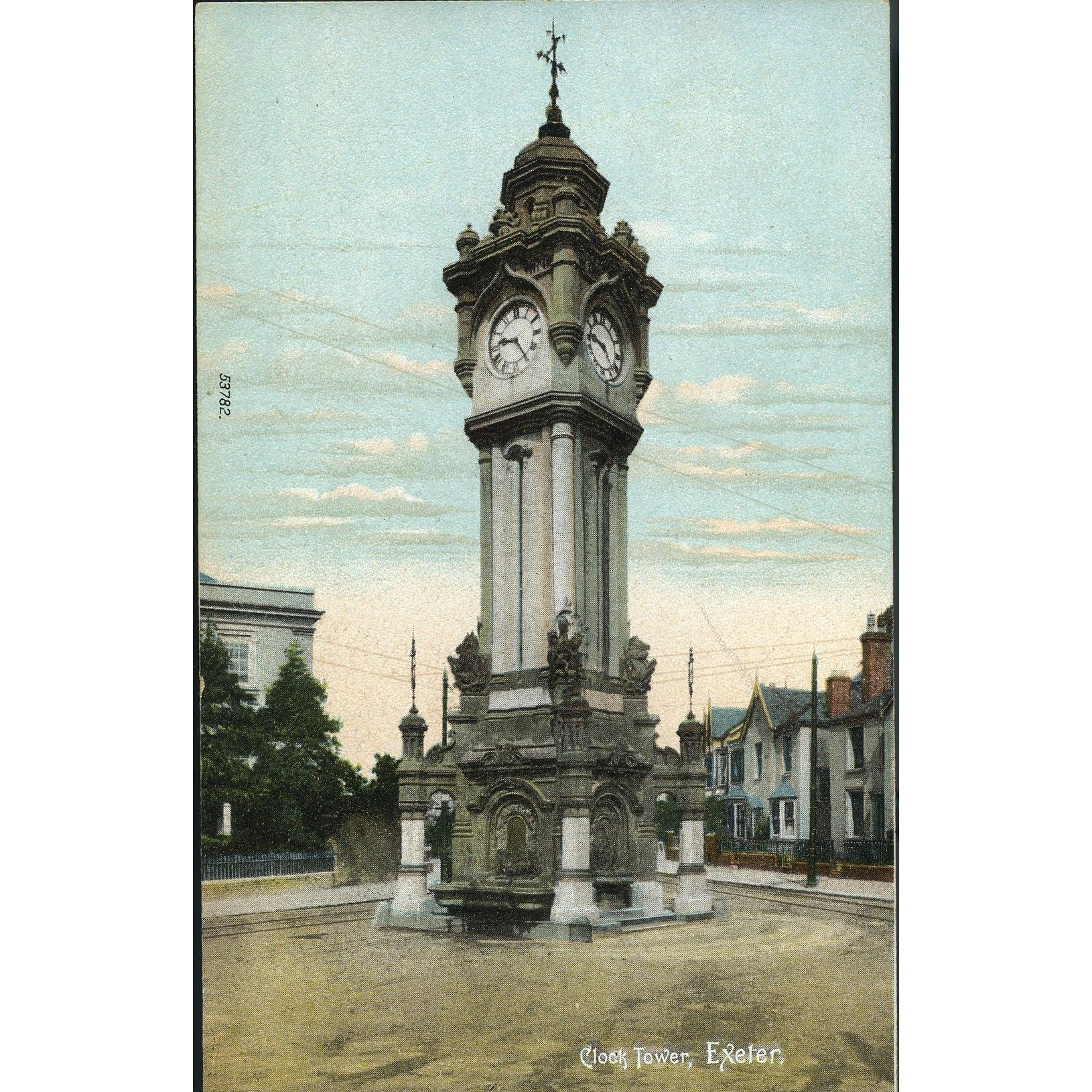 Frith's Series Postcard 'Clock Tower, Exeter'