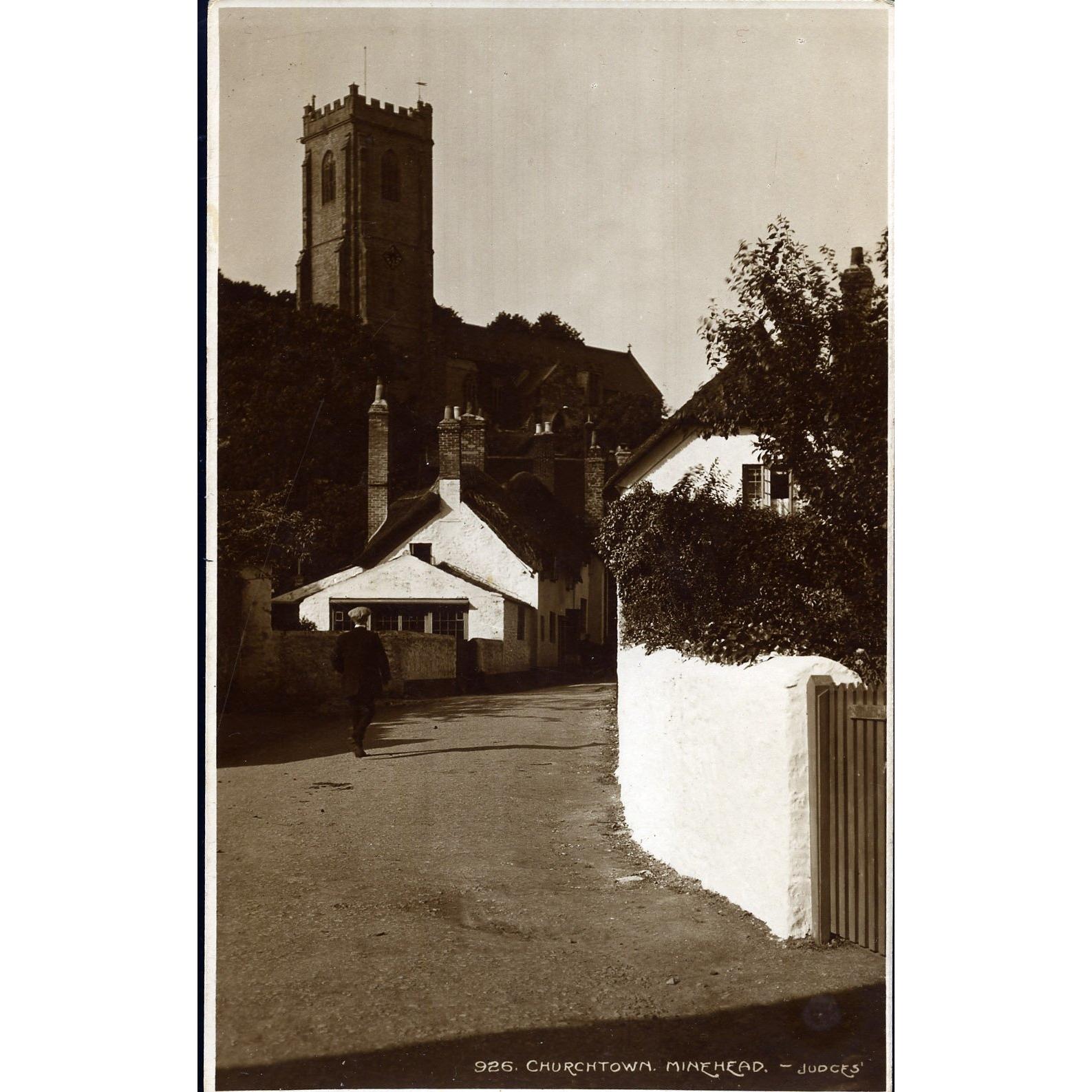 Judges Ltd. Real Photograph Postcard 'Churchtown, Minehead'