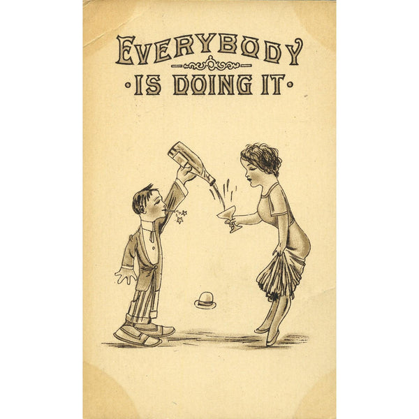 Postcard 'Everybody is doing it'