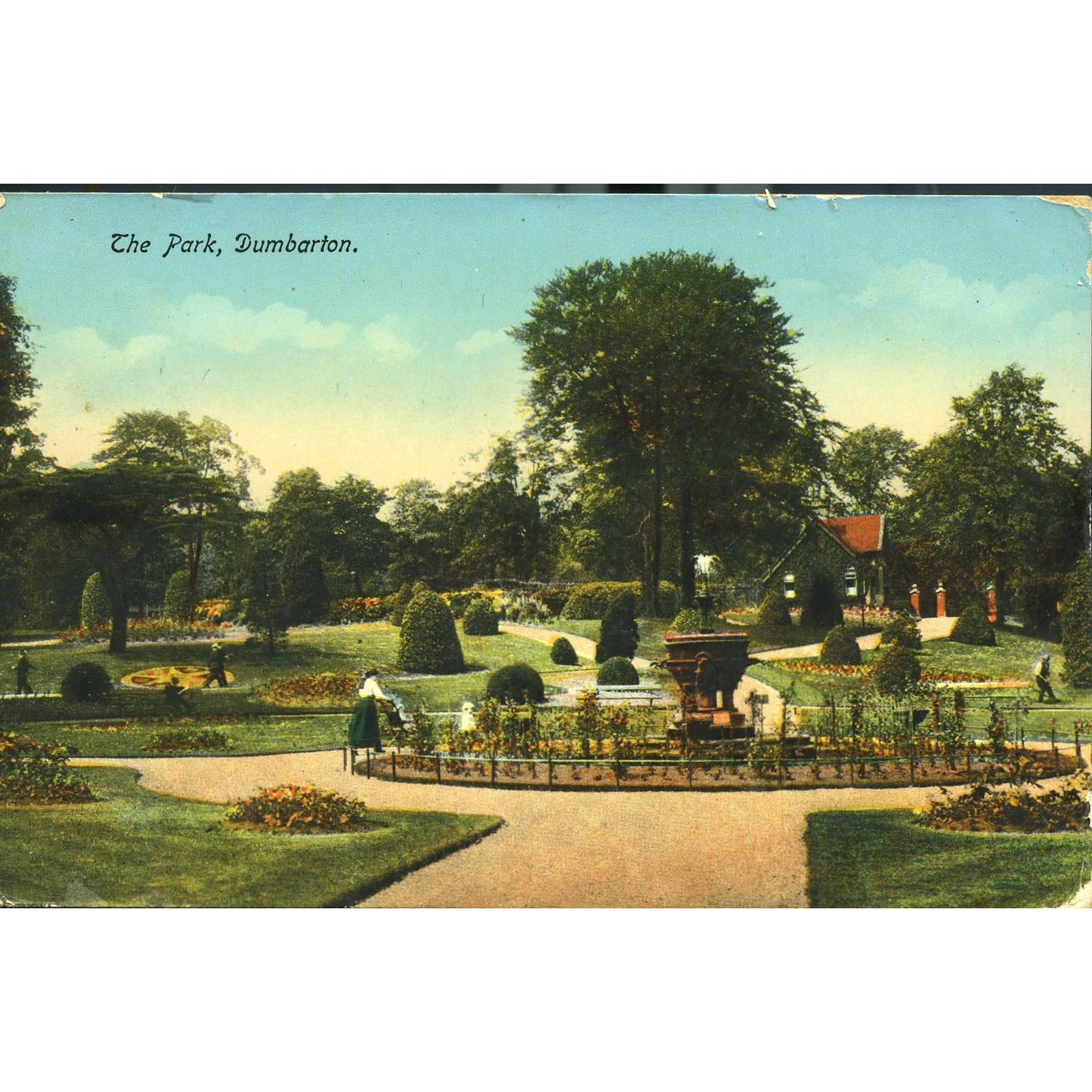 Colour Postcard 'The Park, Dumbarton'