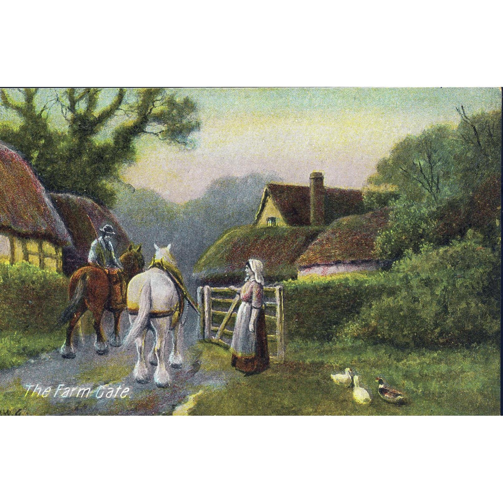 Commercial Series Postcard 'The Farm Gate'