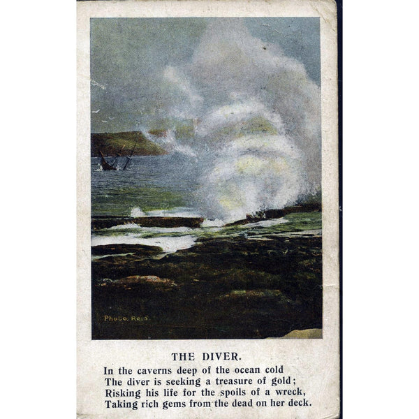 National Series Postcard 'The Diver'