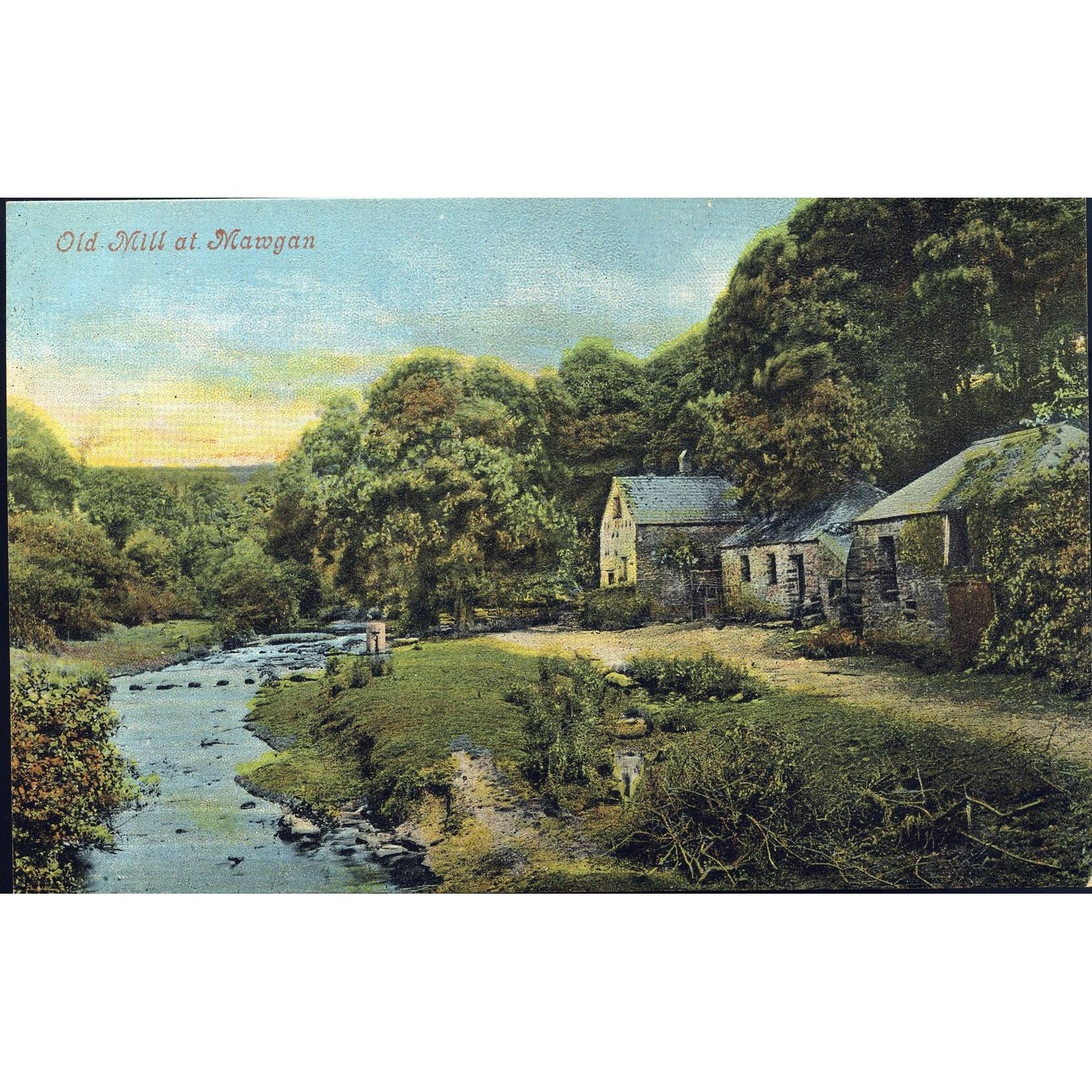 Valentine's Series Postcard 'Old Mill at Mawgan'