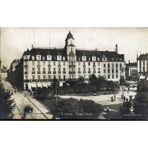 Real Photograph Postcard 'Kristiania, Grand Hotel'