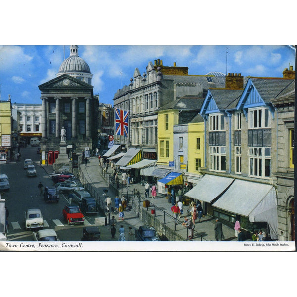 John Hinde Colour Postcard 'Town Centre, Penzance, Cornwall'