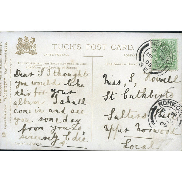 Tuck's 'Oilette' Postcard 'At Aberdovey'