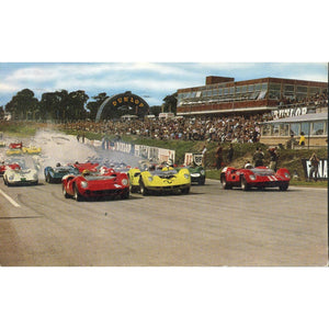 Salmon Series Postcard 'Motor Racing at Brands Hatch'