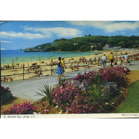 John Hinde Original Colour Postcard 'St. Brelades Bay, Jersey, C.I.'