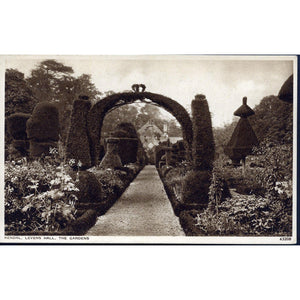 Photochrom Co.Ltd. Postcard 'Kendal, Levens Hall, The Gardens'