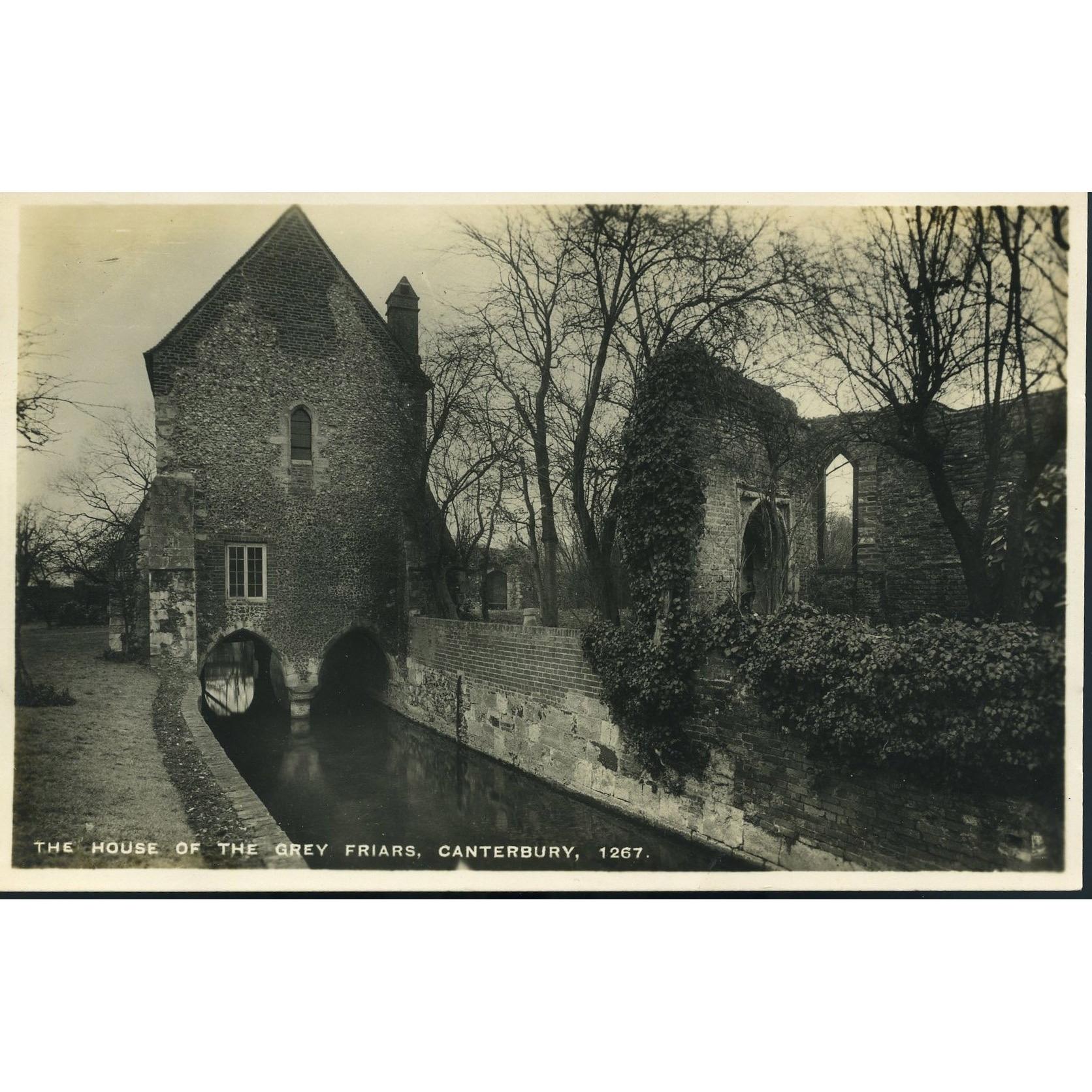 Tuck's Real Photograph Postcard 'The House of the Grey Friars, Canterbury'