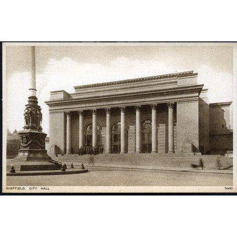 Photochrom Co. Ltd Postcard 'Sheffield City Hall'