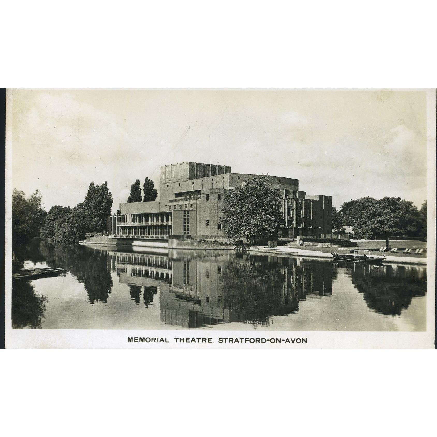 Real Photograph Postcard 'Memorial Theatre, Stratford-on-Avon'