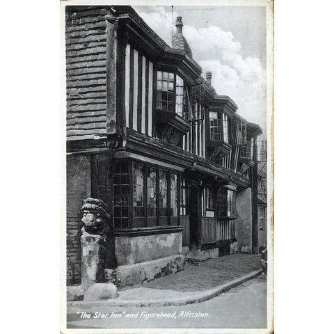 Real Photograph Postcard '"The Star Inn" and Figurehead, Alfriston'