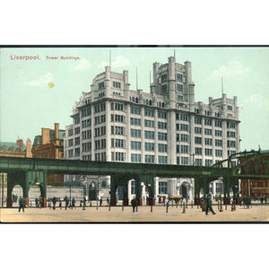 Colour Postcard 'Liverpool, Tower Buildings'