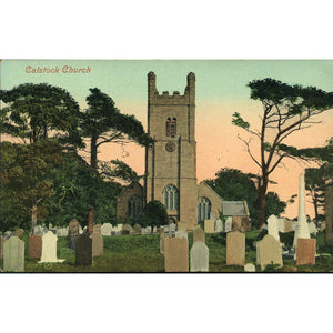 Valentine's Series Postcard 'Calstock Church'