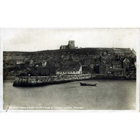 WHS Real Photograph Postcard 'The Old Town and East Cliff from St. Anne's Staith, Whitby'