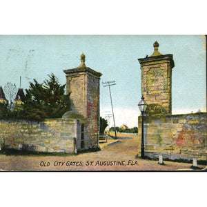 Postcard 'Old City Gates, St. Augustine, Fla'