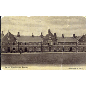 Knight Printer Olney Postcard 'Barton Almshouses, Turvey'