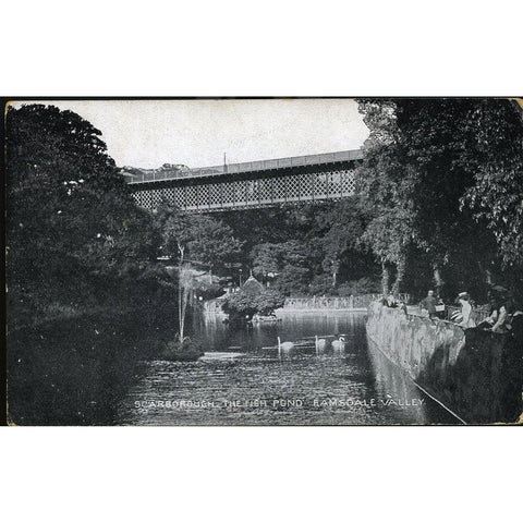 Dennis & Holloway Scarborough Postcard 'Scarborough, The Fish Pond, Ramsdale Valley'