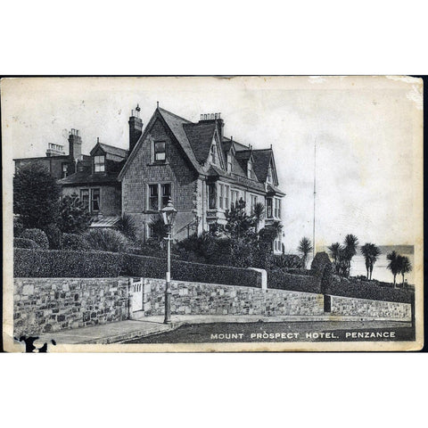 Postcard 'Mount Prospect Hotel, Penzance'