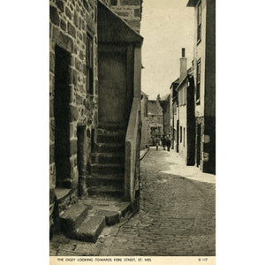 Jarrold & Sons Postcard 'The Digey looking towards Fore Street, St. Ives'