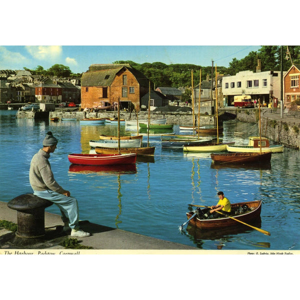 Hinde & Co. Colour Postcard 'The Harbour, Padstow, Cornwall'