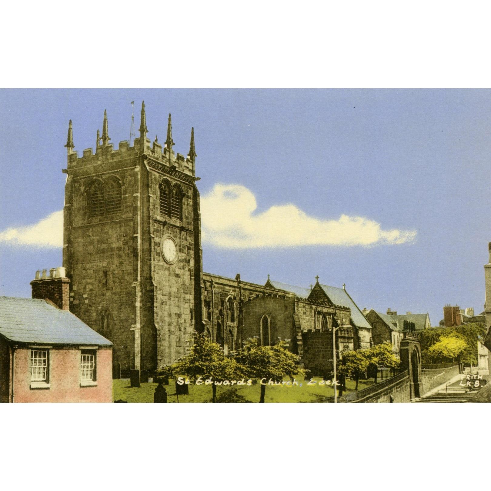 Frith & Co. Colour Postcard 'St Edwards Church, Leek'