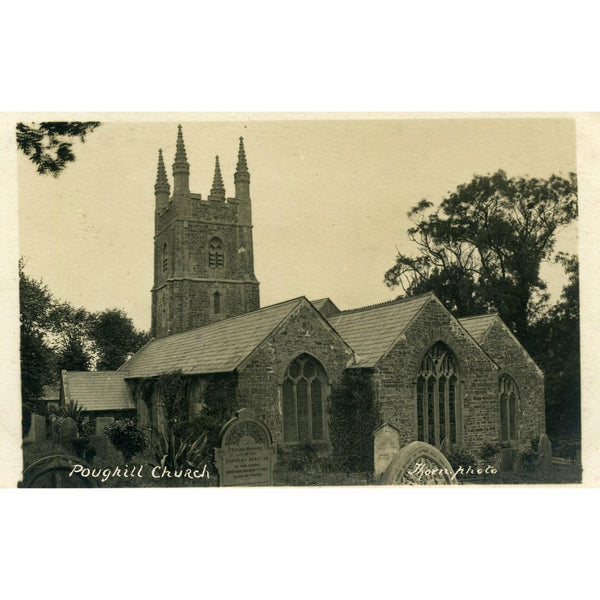 Thorn. Photo Postcard 'Poughill Church'