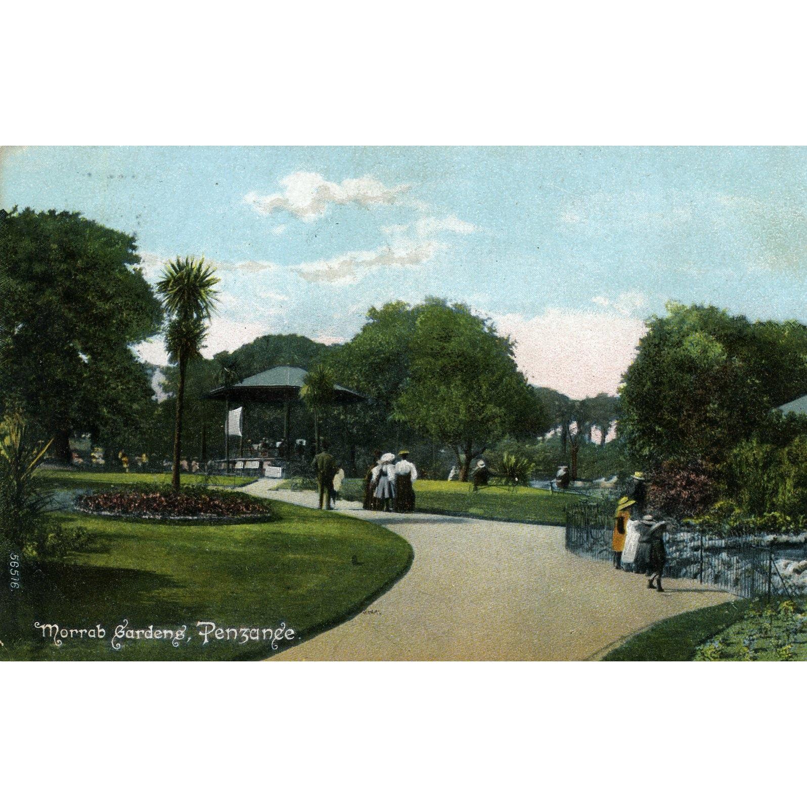 Frith's Series Colour Postcard 'Morrab Gardens, Penzance'