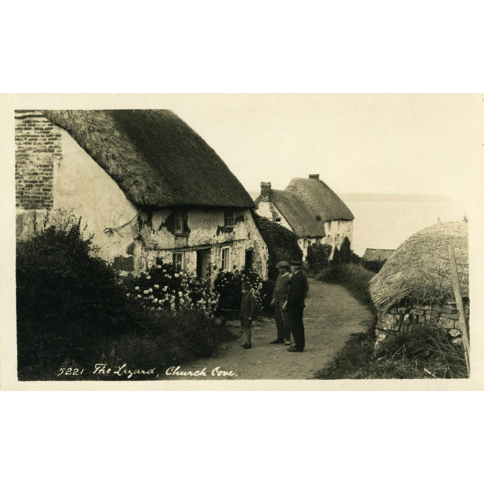 Real Photograph Postcard 'Hawke Helston' Postcard 'The Lizard, Church Cove'